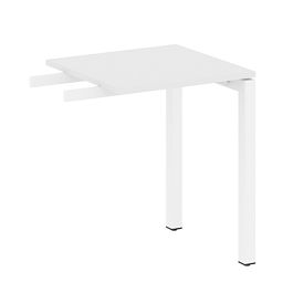 Metal System Quattro Приставной элемент на П-образном м/к 50БП.ПР-1 Белый/Белый металл 600*600*750 - Фото предпросмотра