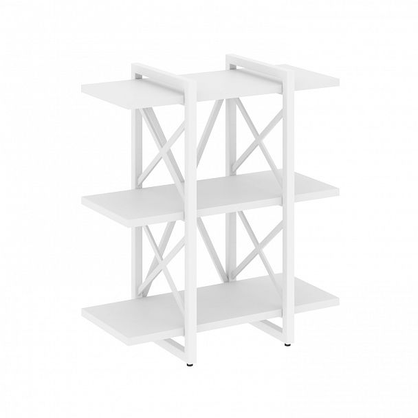 Стеллаж на опорах "Loft" VR.L-MST.O-3.4V белый бриллиант/белый - Вид 1