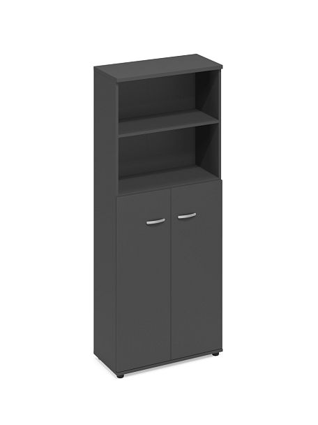 Шкаф для документов полузакрытый A4 А4 9378 БП антрацит премиум - Вид 1