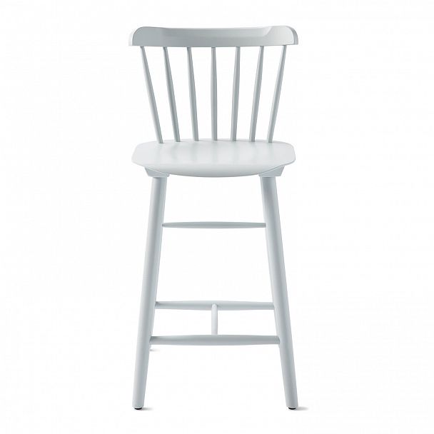Стул Такер полубарный, светло-серый деревянный - Вид 3