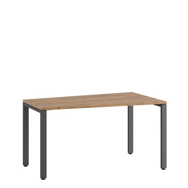 Стол трапеция правый Tess 140x80x75 дуб крафт золотой - Вид 1