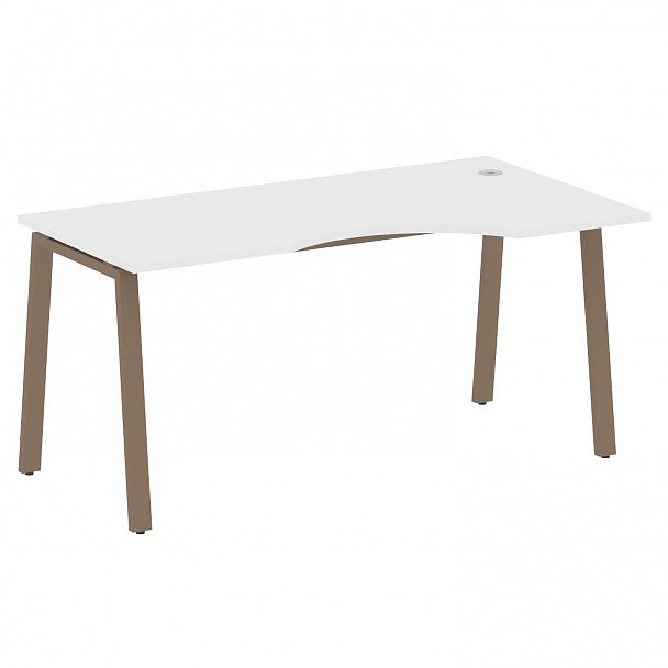 Стол "Metal System" БА.СА-1 белый/мокко - Вид 1