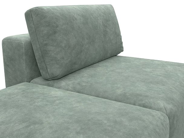 Модули диван и пуф Лига-060 НПБ Велюр зеленый - Вид 4