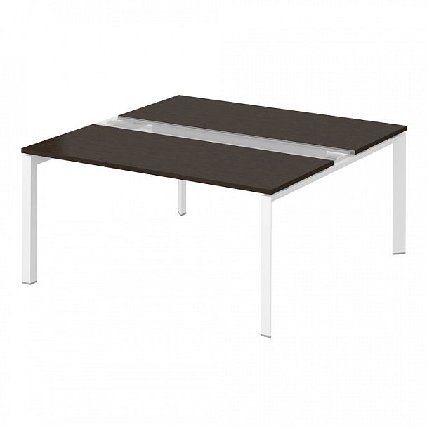 Рабочая станция на металлокаркасе "Тандем Премиум"  ПК-ТНП-СР160Х160Н2/МК/БЭ/БКК-В1-707 дуб ферраре - Вид 1