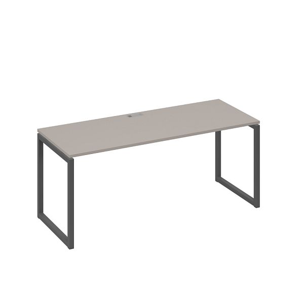 Стол письменный на металлокаркасе QUATTRO A4 А4 Б4 016 БП мокко премиум / металлокаркас антрацит - Вид 1