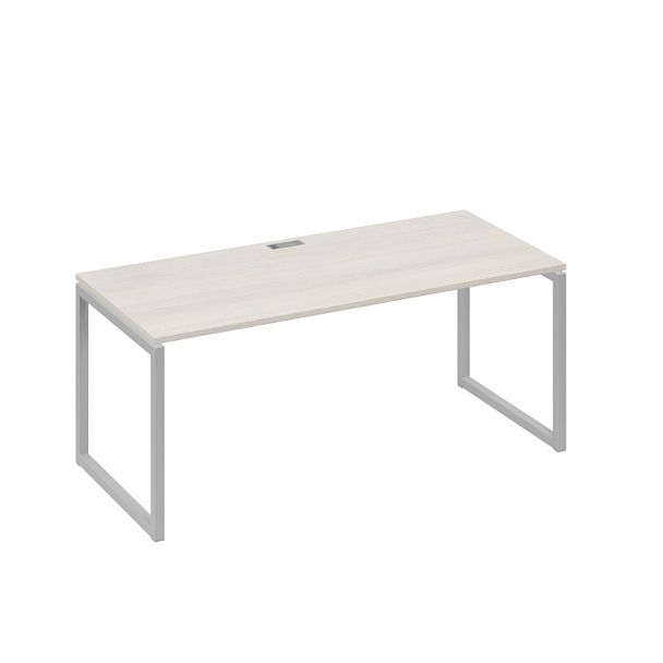 Стол письменный на металлокаркасе QUATTRO A4 А4 Б4 026 БП дуб / металлокаркас серый - Вид 1