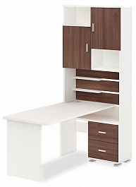 Стол компьютерный Домино СР-720/160 Белый/Шамони правый - Фото предпросмотра