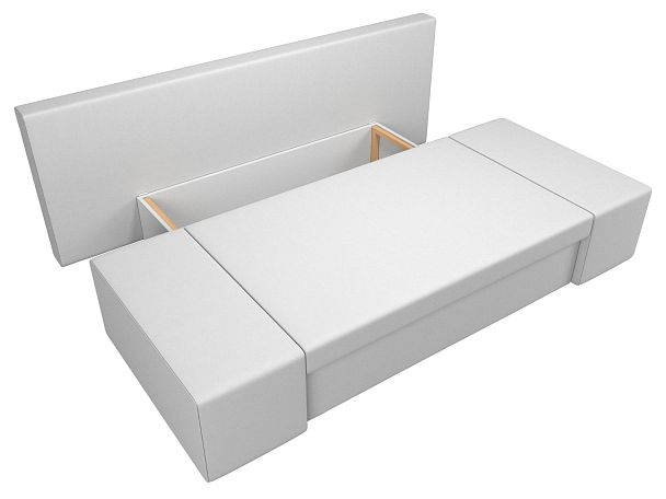 Диван прямой Сан Марко (полностью экокожа белая) - Вид 7