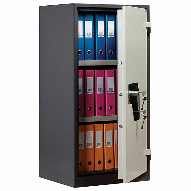 Шкаф металлический огнестойкий VALBERG "BM-1260KL", 1220х600х520 мм, 72 кг, ключевой замок, сварной, S10899102343 - Вид 2