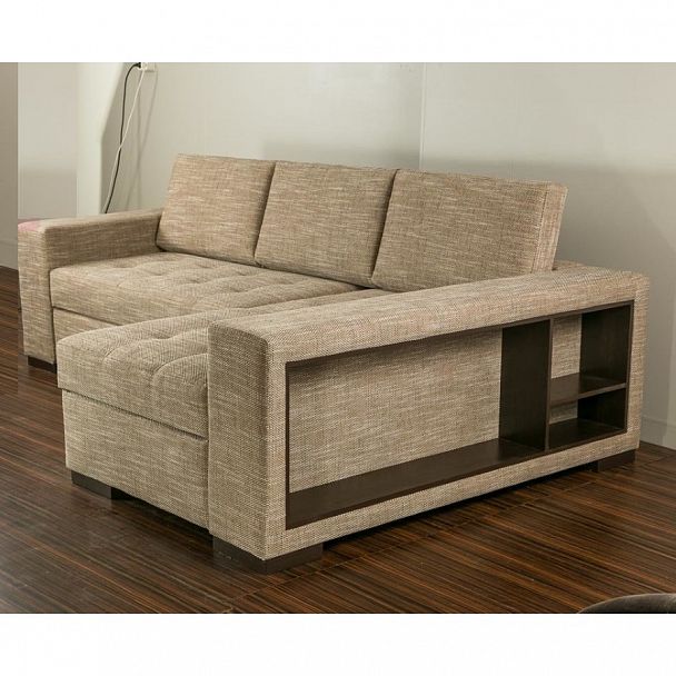 Угловой диван "Авеню" бежевый - Вид 2