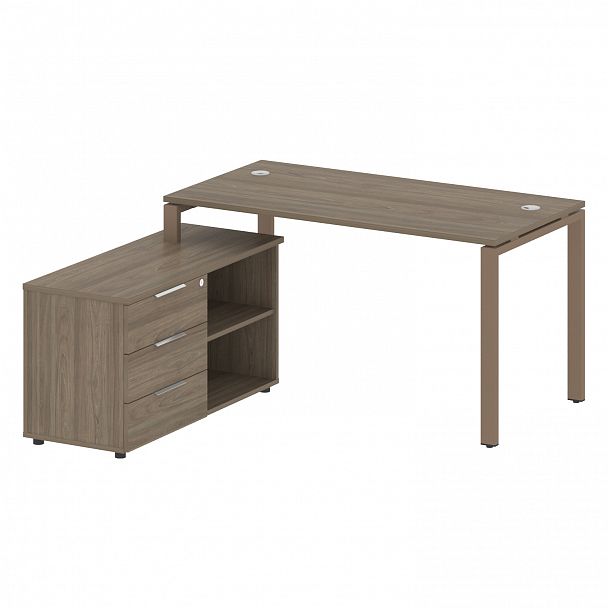 Рабочая станция "Metal System" БП.РС-СТС-2.3 вяз/мокко - Вид 2