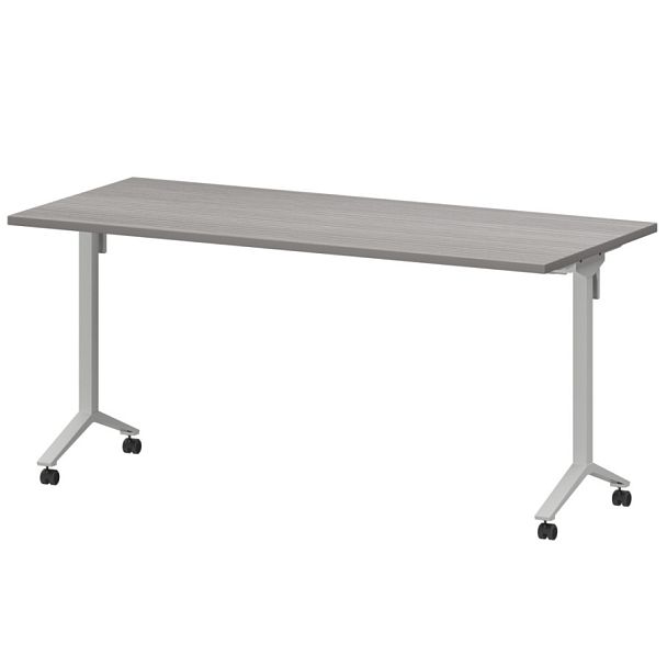 Стол мобильный складной МБ25-160.70 Лиственница/Белый 1600x700x750 Моби - Вид 1