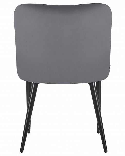 Стул обеденный DOBRIN RICHARD (черные матовые ножки, темно-серый велюр (V108-91)) - Вид 5