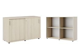 Тумба с раздвижными фасадами Trend 123x43x75 дуб феррара - Фото предпросмотра