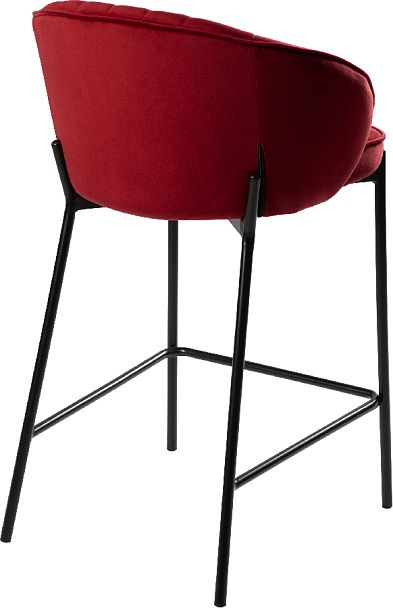 Полубарный стул Миэль бордовый/черный - Вид 4