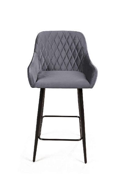 Стул полубарный Robert, бархат серый 27 - Вид 2