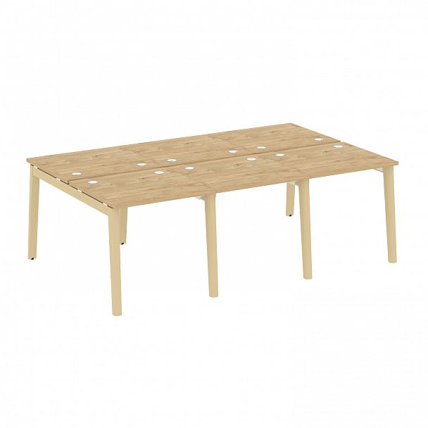 Рабочая станция "Onix wood" OW.D.RS-6.0.7 тиквуд светлый/дуб светлый - Вид 1