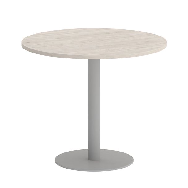 Home Office Стол круглый VR.SP-5-90.1 Денвер светлый/Серый металл 900*900*753 - Вид 1