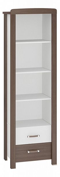 Стеллаж комбинированный Бартоло ВТД Белый/Шамони - Вид 1