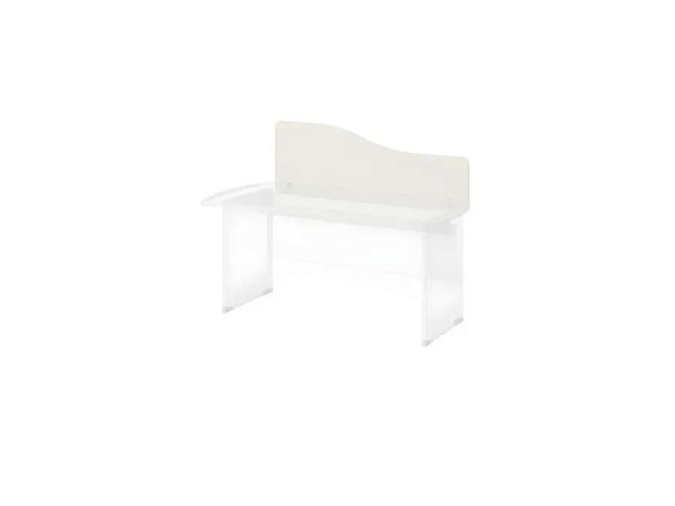 БЕРЛИН / BERLIN Перегородка эргономичная, струбцины в комплекте 1200х18х500 Белый - Вид 1