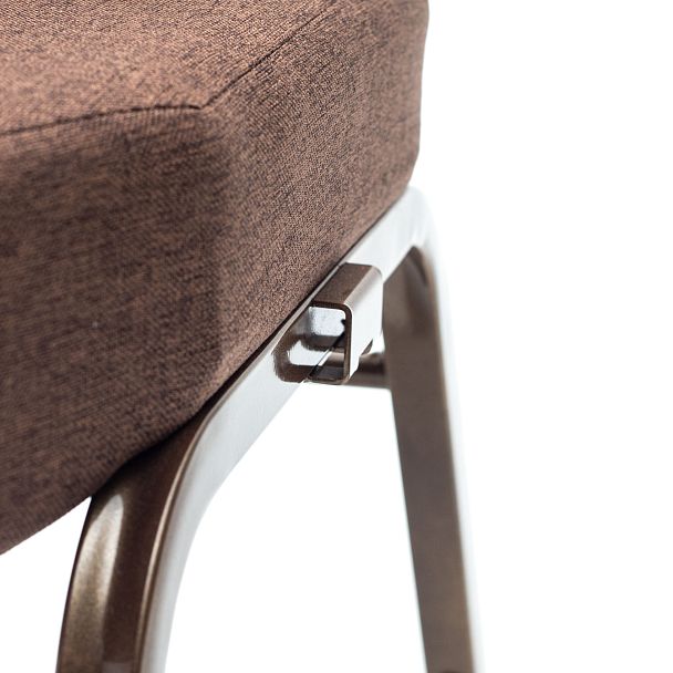 Стул церковный Крок с коннектором, каркас бронза - Вид 5