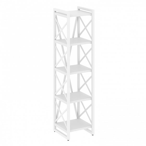 Стеллаж на опорах "Loft" VR.L-MST.O-5.4 белый бриллиант/белый - Вид 1
