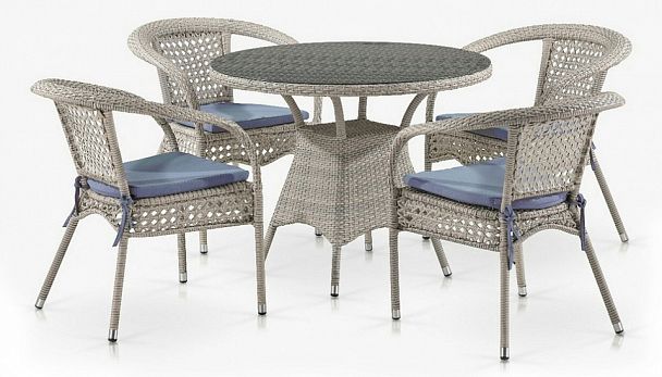 Набор уличный Лион-1C T220CT/Y32-W85 Latte 4Pcs (4+1) - Вид 1