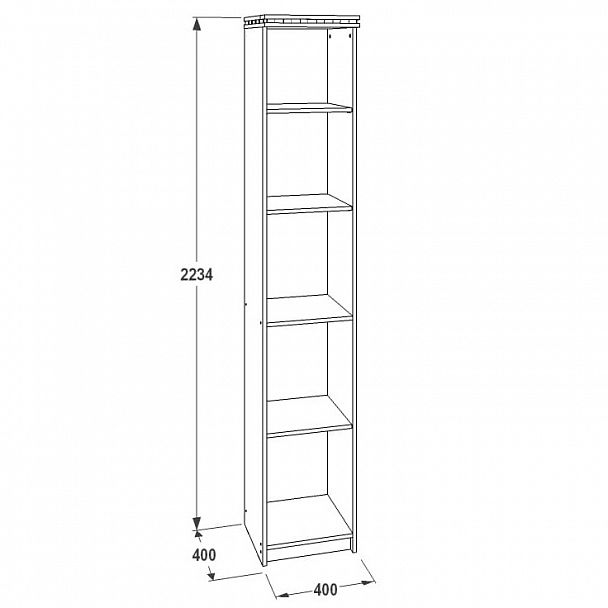 Стеллаж №1 "Ольга 13" - Вид 2