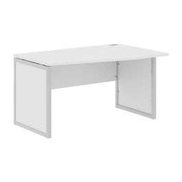 Стол эргономичный XQPCT 149(R) Белый/Алюминий 1400х900х750 XTEN-QP - Фото предпросмотра