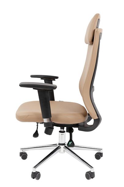 Офисное кресло Chairman 500LUX Россия экокожа бежевый - Вид 9