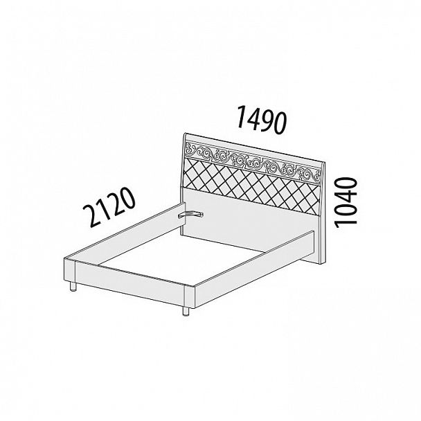 Кровать "Тиффани" 93.02 - Вид 2