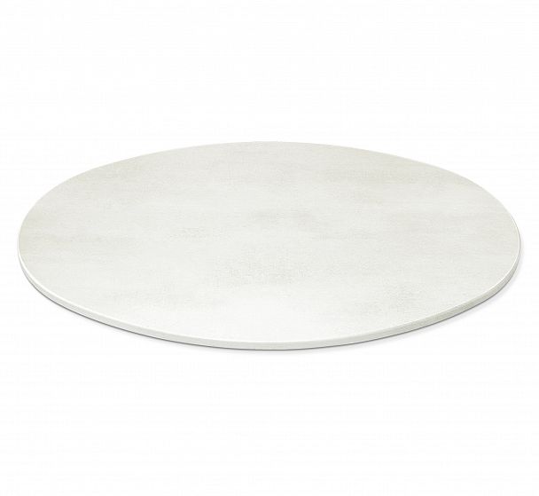 Стол Sheffilton SHT-TU10/120-80 МДФ овальный черный муар/бетон крем - Вид 4