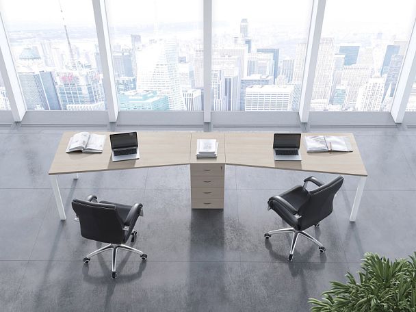 Креденция Tess 90x45x75 дуб шамони светлый - Вид 18