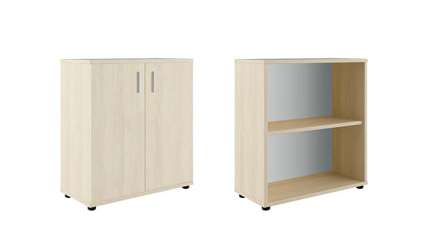 Шкаф низкий закрытый Trend 77,6x36x84,4 дуб феррара - Вид 1