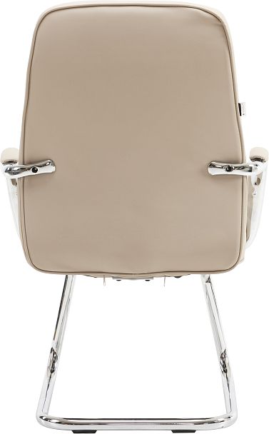 Кресло для посетителей Everprof Vesta (Веста) CF Экокожа Бежевый - Вид 5