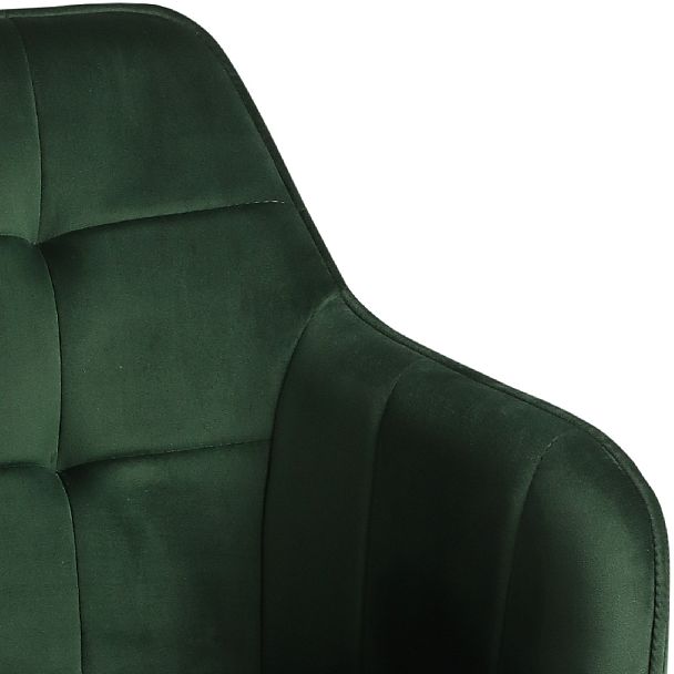 Комплект полубарных поворотных кресел Мони К, Confetti deep forest/черный, 3 шт. - Вид 9