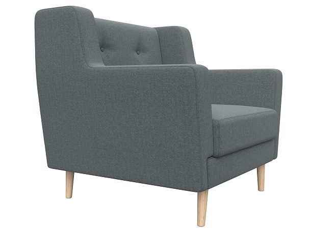 Кресло Брайтон Рогожка серый - Вид 3