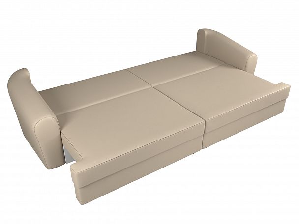 Прямой диван Милтон (полностью экокожа бежевая) - Вид 7