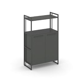 Rift Шкаф 3 ниши широкий RF.SS-32 Антрацит/Металл Антрацит 798*396*1286 - Фото предпросмотра