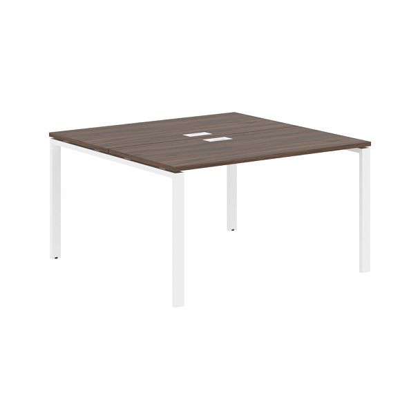 Стол 2-х местный EUWST 1313 Дуб Денвер тёмный/Белый 1360х1346х750 EDIS - Вид 1