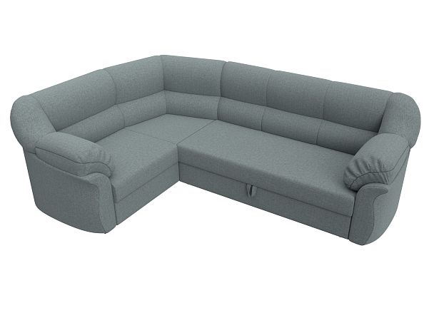 Диван угловой Карнелла левый угол Рогожка серый - Вид 5