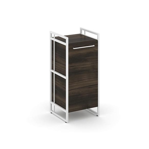 Rift Шкаф 2 ниши узкий RF.SU-21 (L) Дуб Мали/Металл Белый 420*396*924 - Вид 1