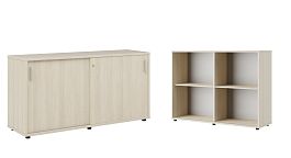 Тумба с раздвижными фасадами Trend 147x43x75 дуб феррара - Фото предпросмотра