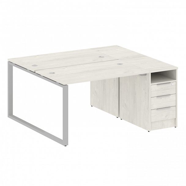 Рабочая станция "Metal System" БО.РС-СТП-2.2 дуб наварра/серый - Вид 1