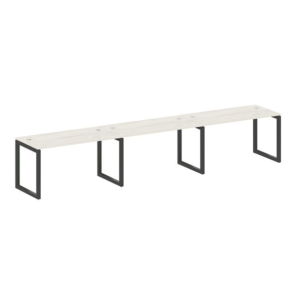 Metal System Quattro Р. ст. на 3 раб. места на О-образном м/к 50БО.СМ-3.3 Дуб наварра/Антрацит металл 4200*720*750 - Вид 1