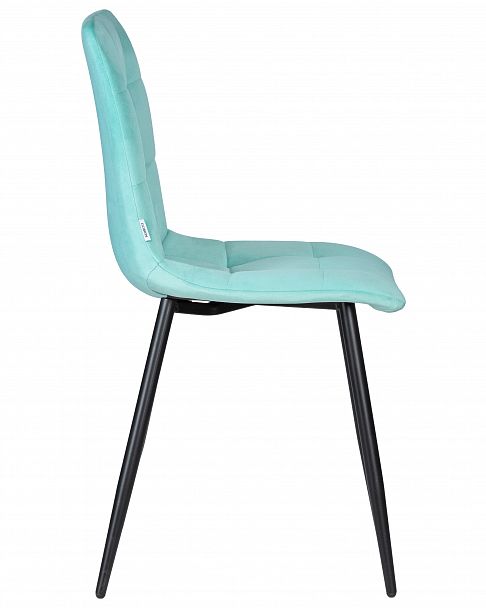 Стул обеденный DOBRIN CHILLY (Мятный Holland 50, основание черное) - Вид 3