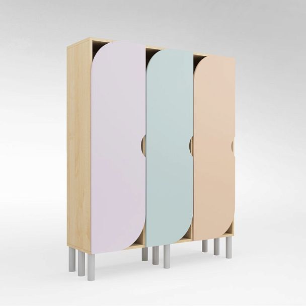 Шкаф 3-секционный, фасад ЛДСП - Вид 5