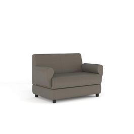 Диван 2-местный Матрикс экокожа серо-коричневая CN6 - Фото предпросмотра