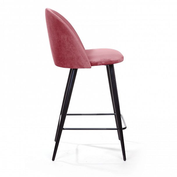 Cтул полубарный Thomas, бархат пудровый 15 - Вид 4