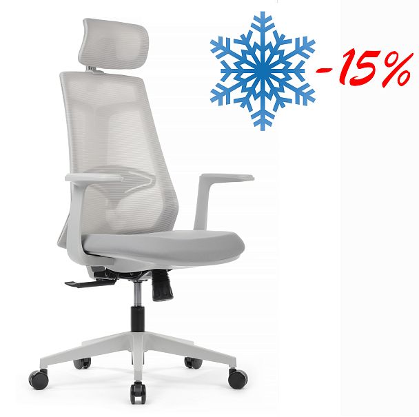 Кресло Gem 6230A-HS Серое - Вид 4